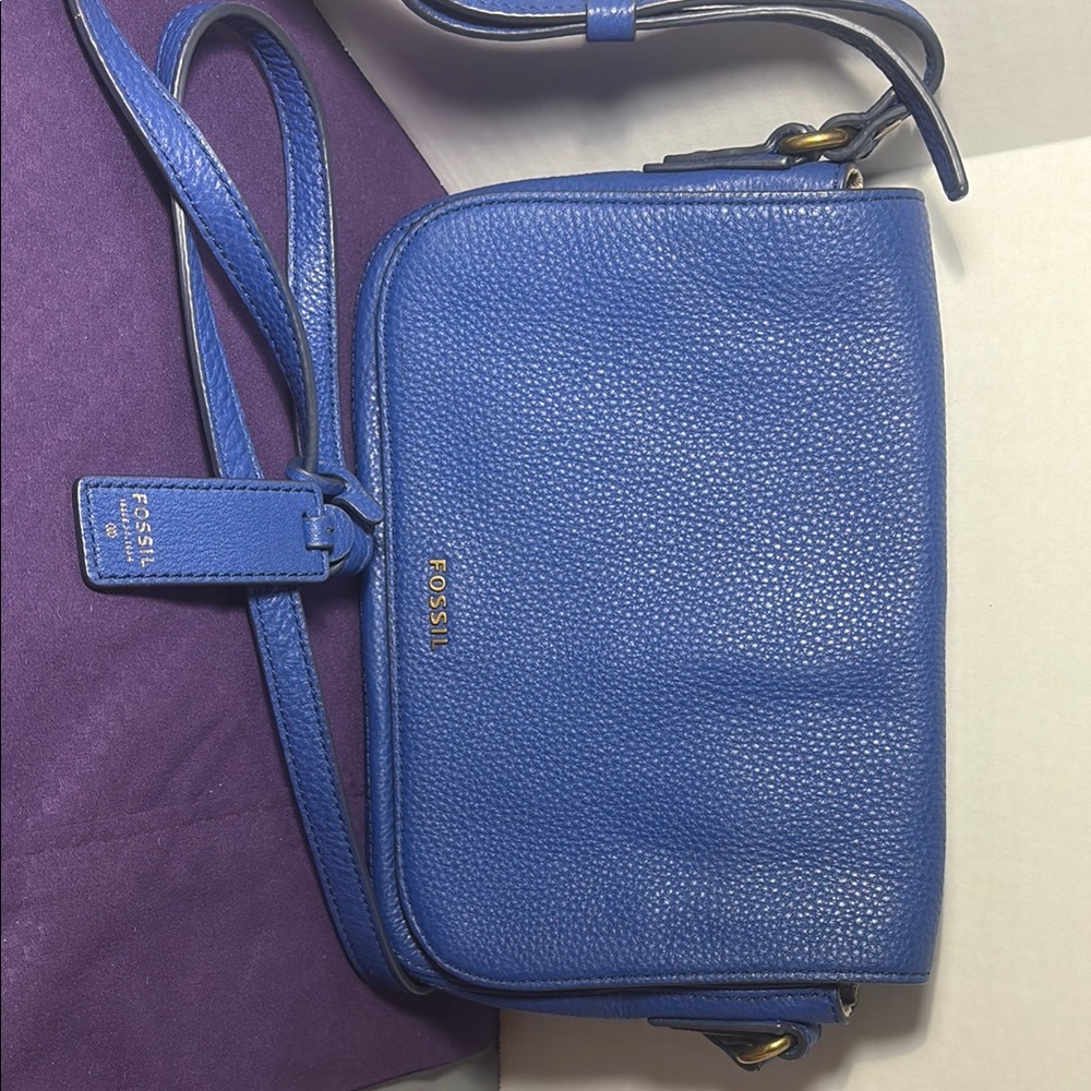 Fossil Vibrant Blue Crossbody Bag